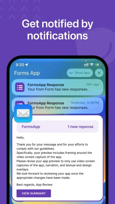 Forms for Google Docs Screenshots