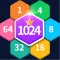 Merge Hexa-Number Block Puzzle