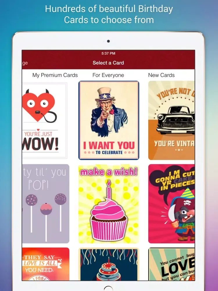 صور Birthday Cards & Greetings iPad 