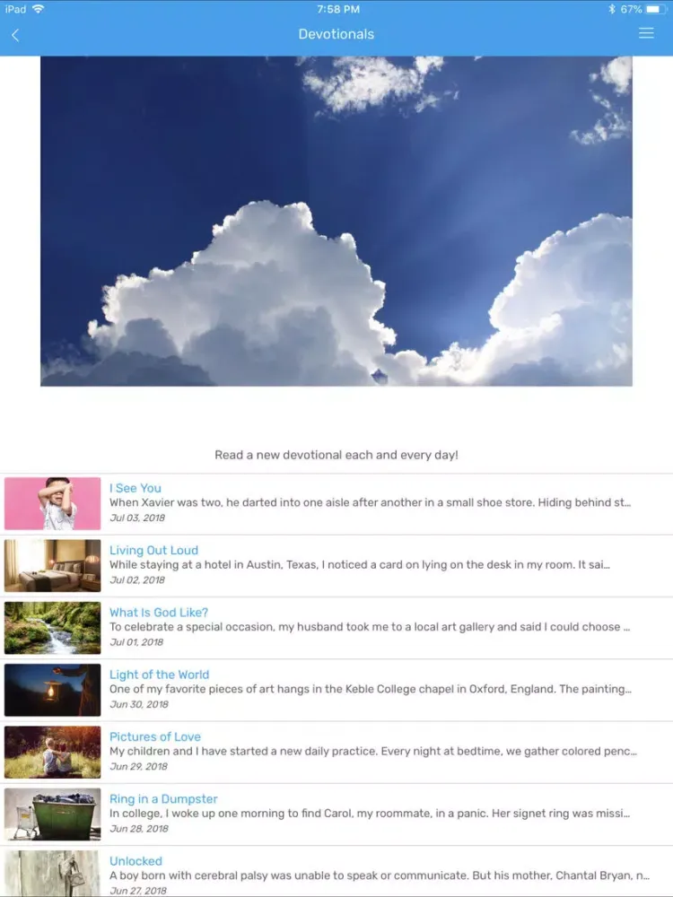 Скриншоты Restoration Church Centerville iPad 