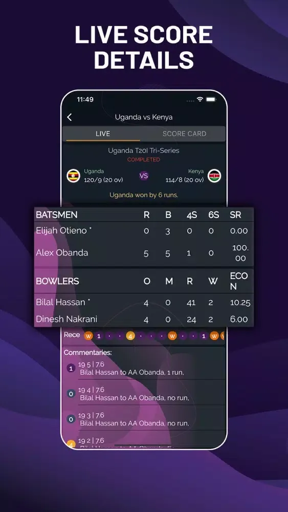 Capturas de pantalla de CricBomb - Cricket Live TV
