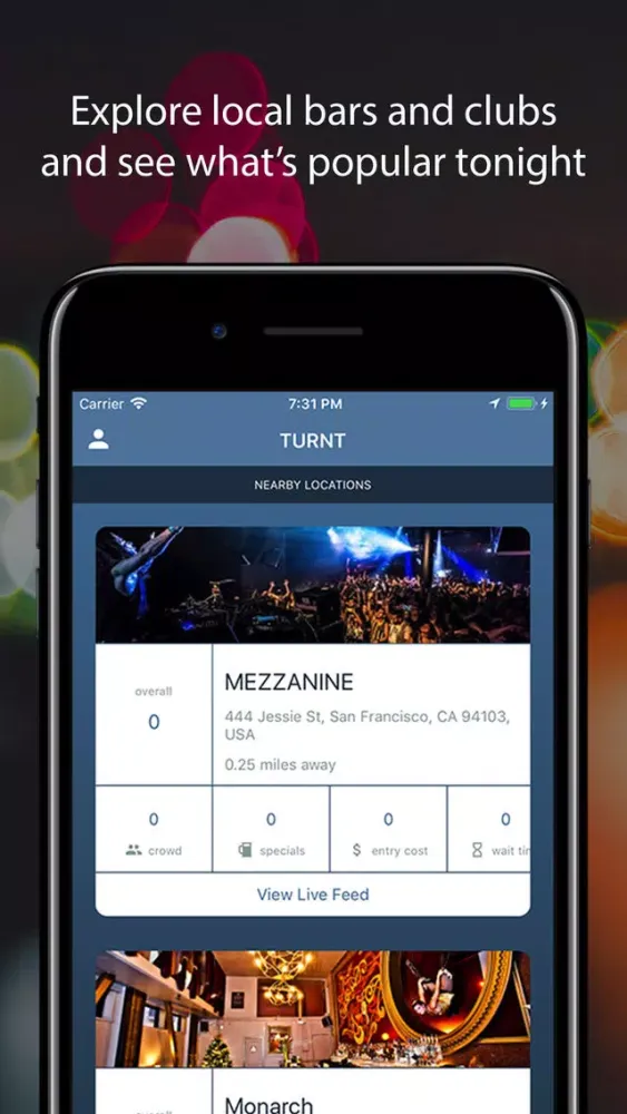 Turnt - Your Nightlife Guide Ekran Görüntüleri