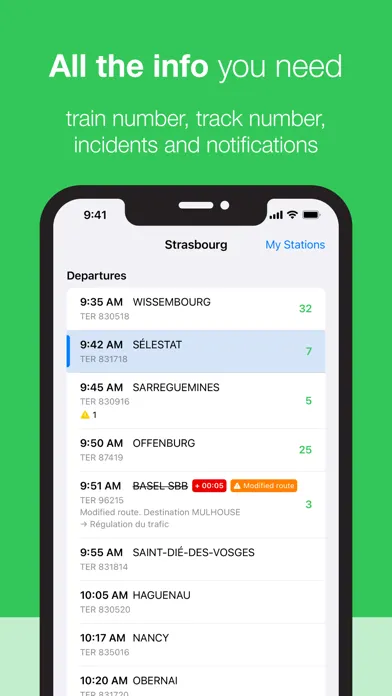 BH — Train schedules Screenshots