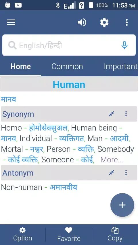 English To Hindi Dictionary Ekran Görüntüleri