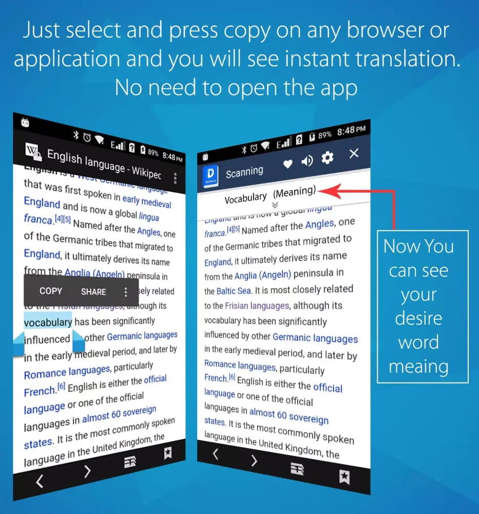 Tangkapan layar Myanmar Dictionary Offline