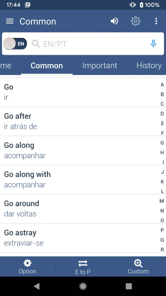 Portuguese Dictionary Offline Screenshots