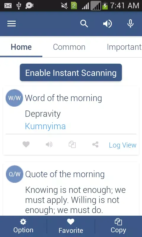 Swahili Dictionary Offline Screenshots