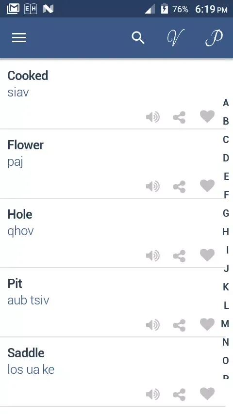 Screenshot di Verb Hmong