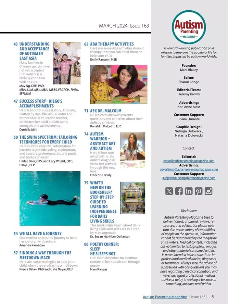 Captures d'écran de Autism Parenting Magazine