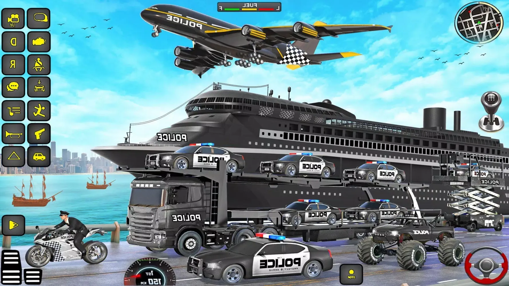 Capturas de pantalla de Police Truck Transport Game