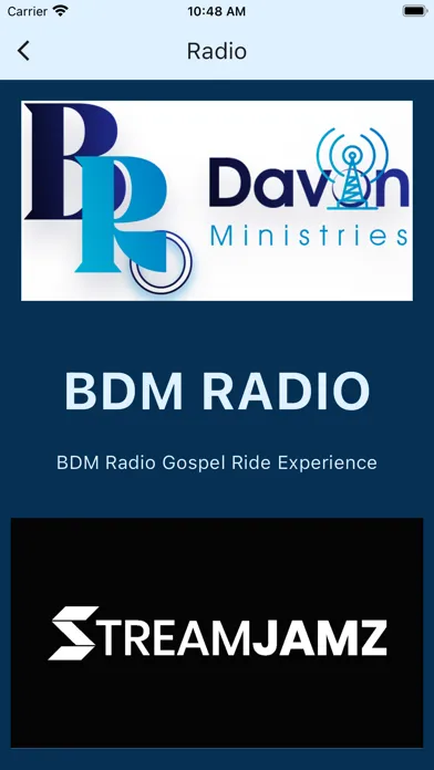 Tangkapan layar BDM. Radio