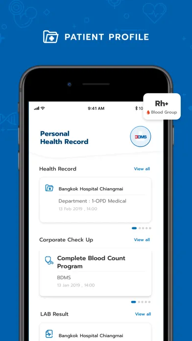 BDMS Healthpassport Screenshots