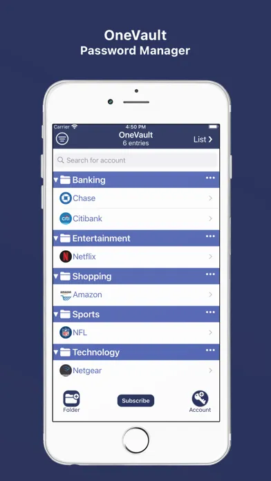 OneVault Password Manager スクリーンショット