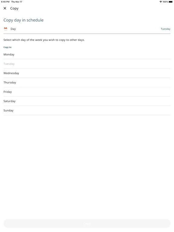 Capturas de tela do My Baxi iPad 