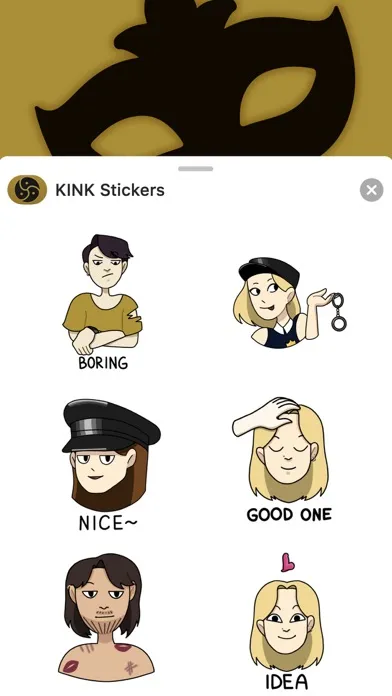 Capturas de pantalla de Kink Stickers (by BDSM People)