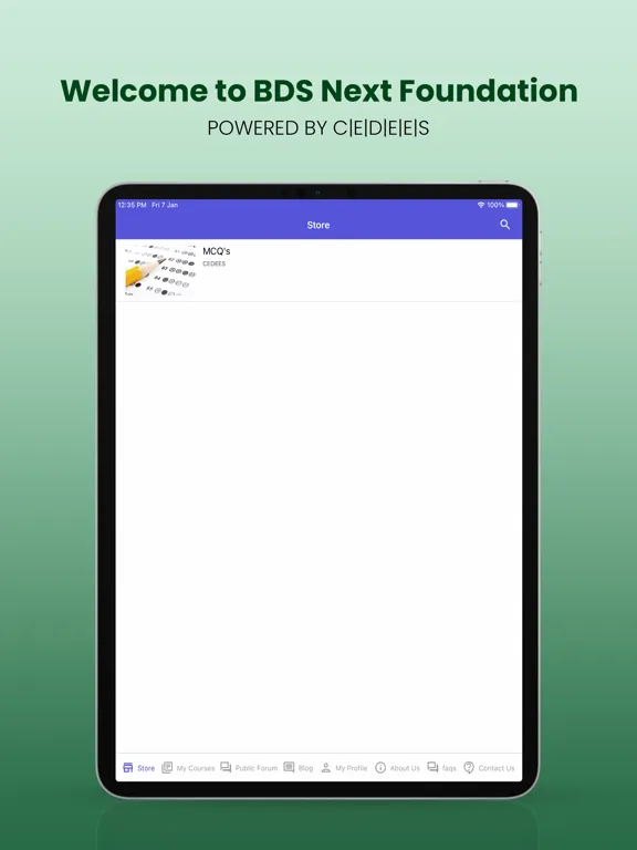 BDS Next Foundation iPad  Screenshots
