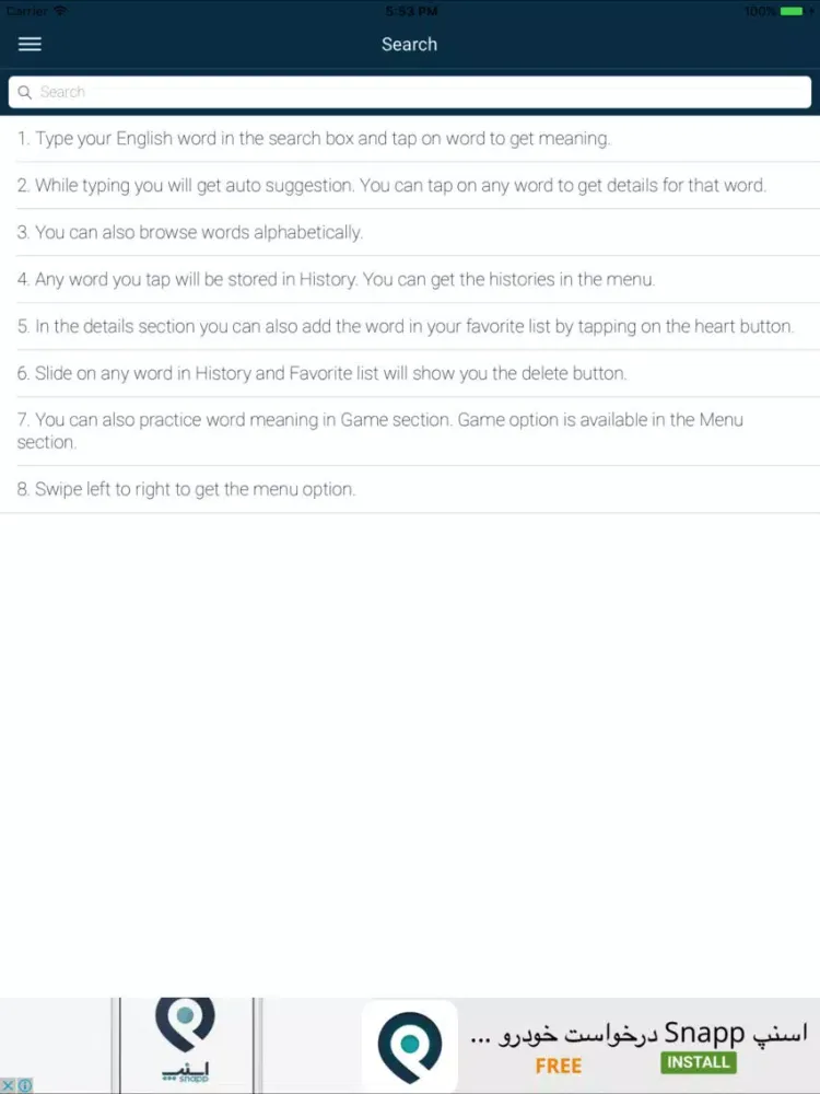 Screenshot di English : Estonian Dictionary iPad 