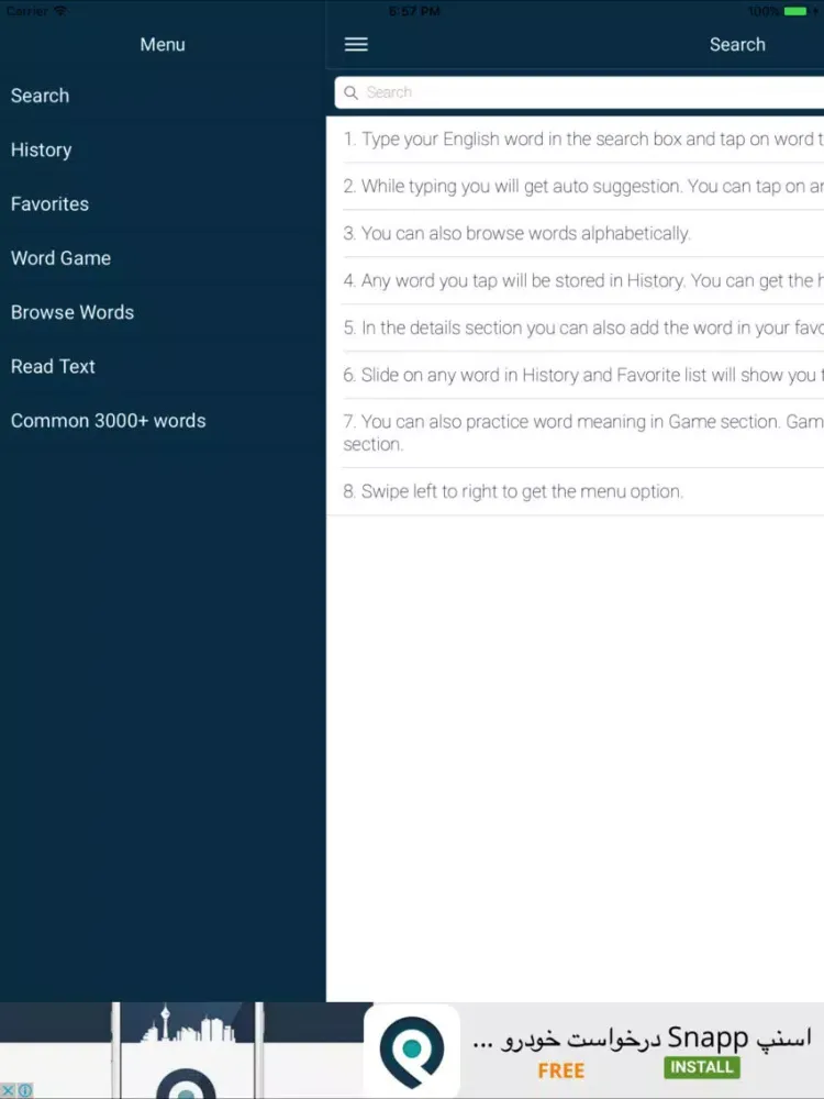 Screenshot di English : Estonian Dictionary iPad 
