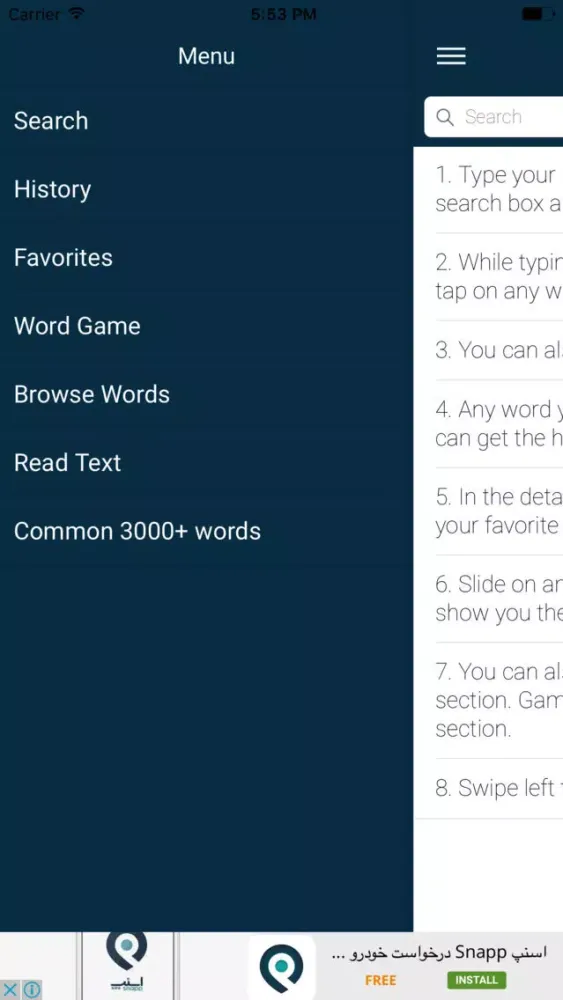 Screenshot di English : Estonian Dictionary