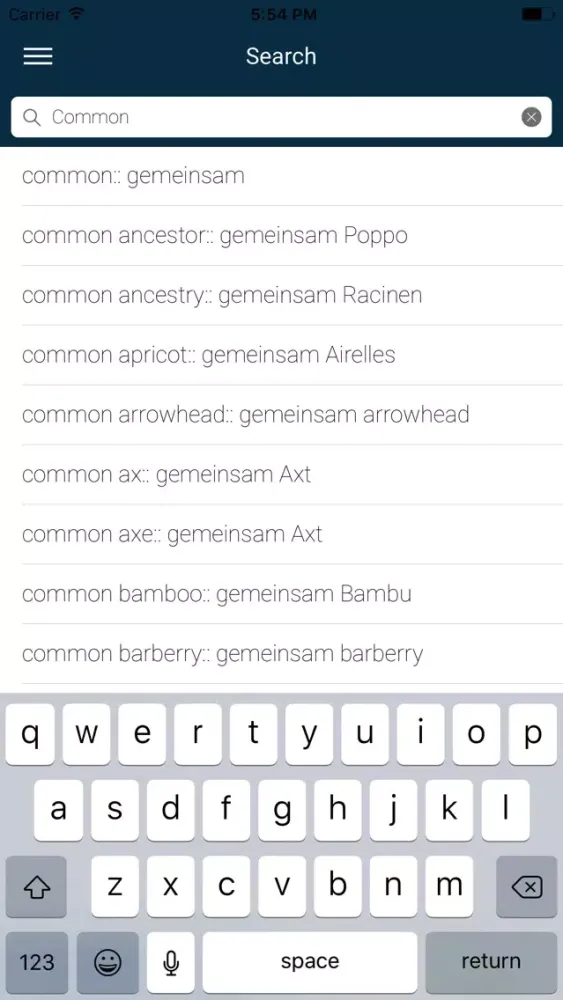 Screenshot di English : Estonian Dictionary