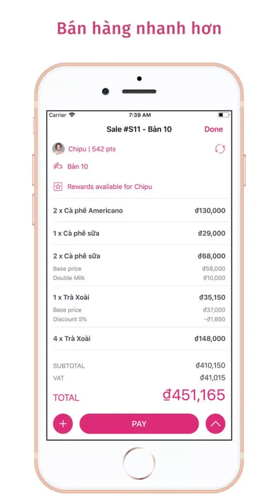 Zrzuty ekranu MPOS Sale