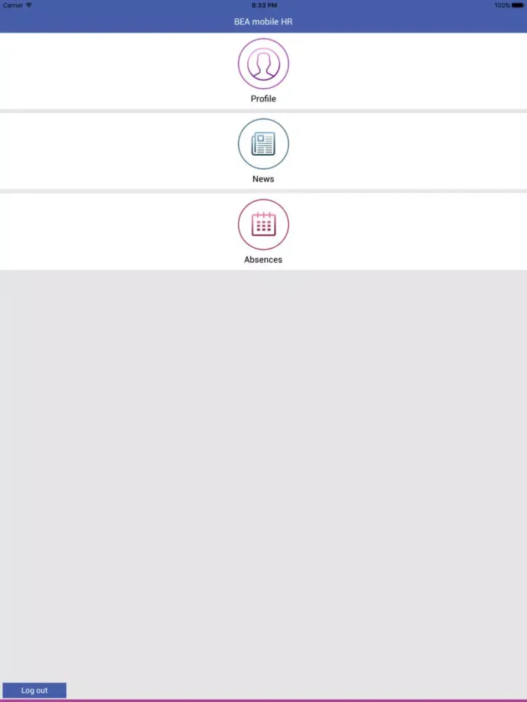 BEA mobile Human Resources iPad  স্ক্রিনশট