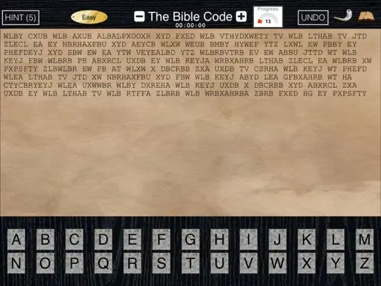 Ảnh chụp màn hình của Bible Code Free : The Cryptic Cipher Puzzle Game iPad 