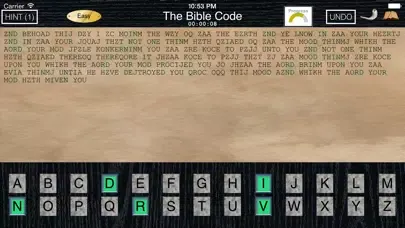 Ảnh chụp màn hình của Bible Code Free : The Cryptic Cipher Puzzle Game