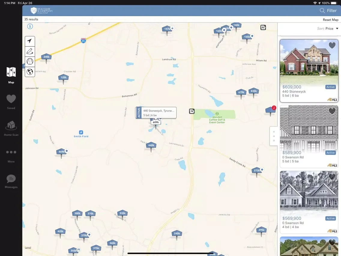 Скриншоты Beacham & Company Realtors iPad 