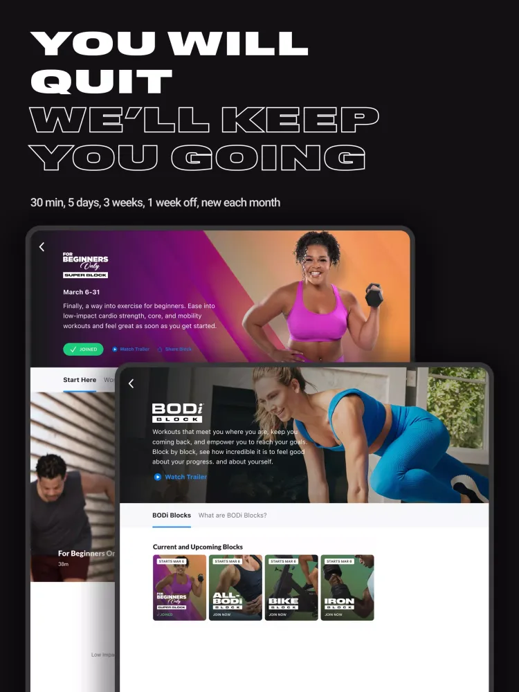BODi Home Fitness & Workouts Screenshots