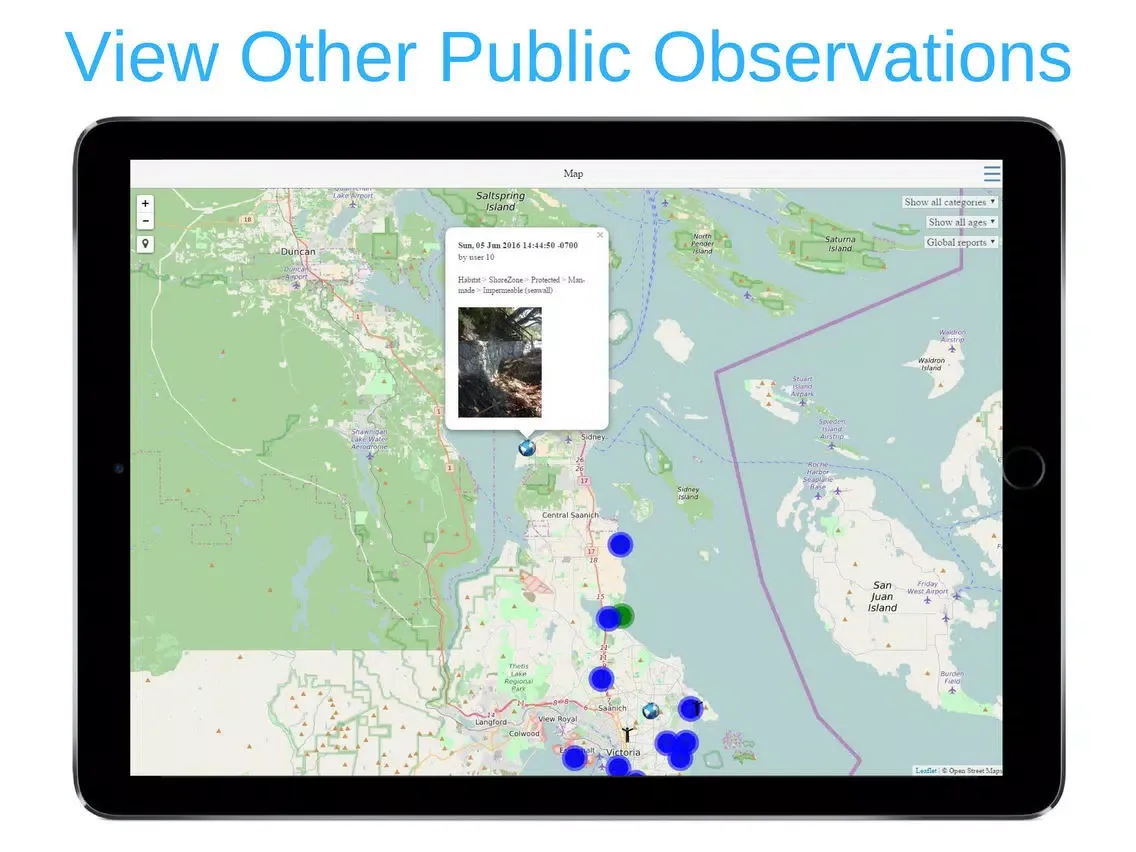 Tangkapan layar Beach Observer: Observe, Record, Monitor iPad 