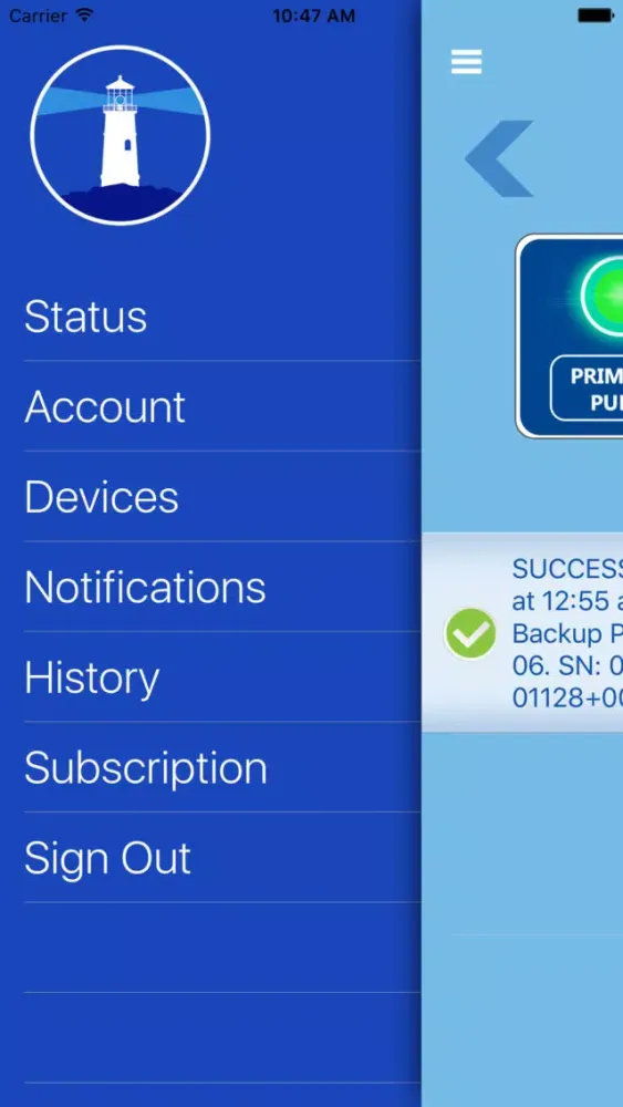 Beacon ProAct SumpPump Monitor Ekran Görüntüleri