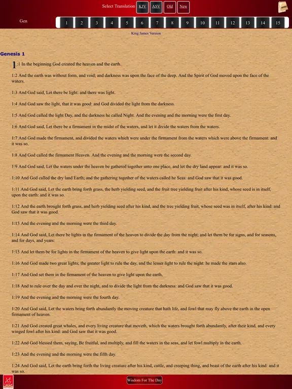 Wisdom For The Day iPad  Screenshots