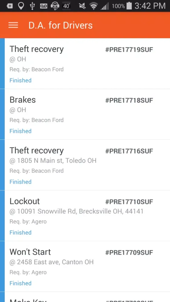 Dispatch Anywhere for Drivers Screenshots