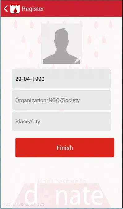 Zrzuty ekranu Donor