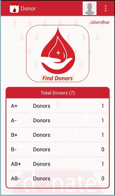 Zrzuty ekranu Donor