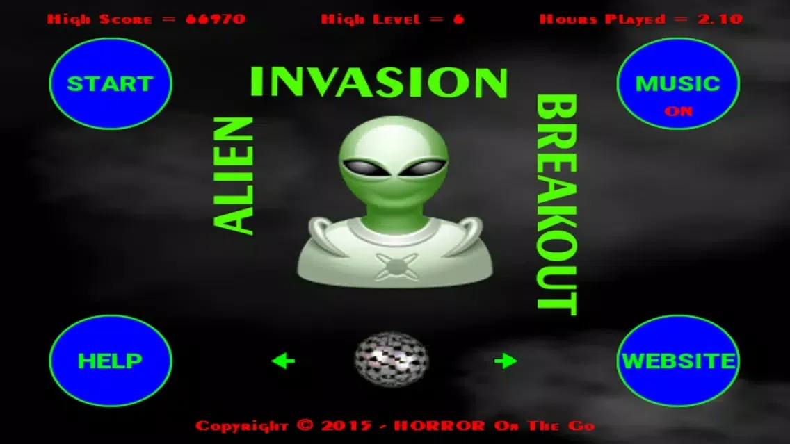 Alien Invasion Breakout स्क्रीनशॉट