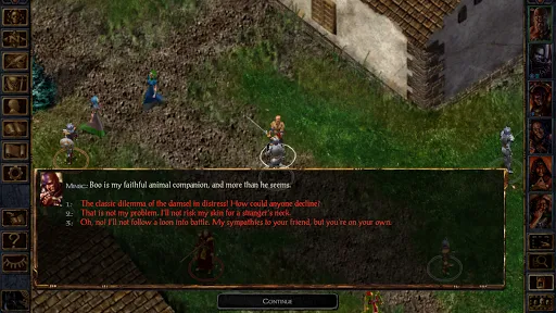 Tangkapan layar Baldur's Gate Enhanced Edition