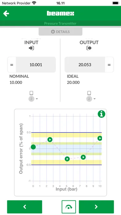 Screenshot di Beamex bMobile