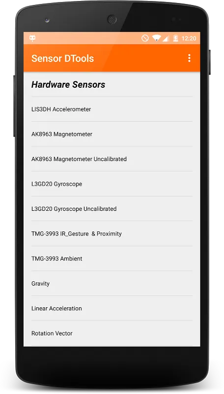 Sensor Tools स्क्रीनशॉट