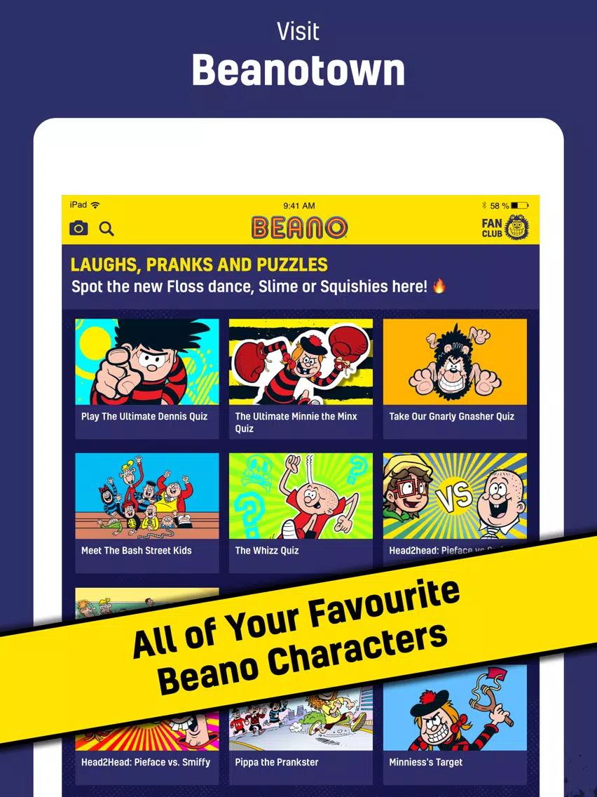 Tangkapan layar Beano – Funny stuff every day iPad 