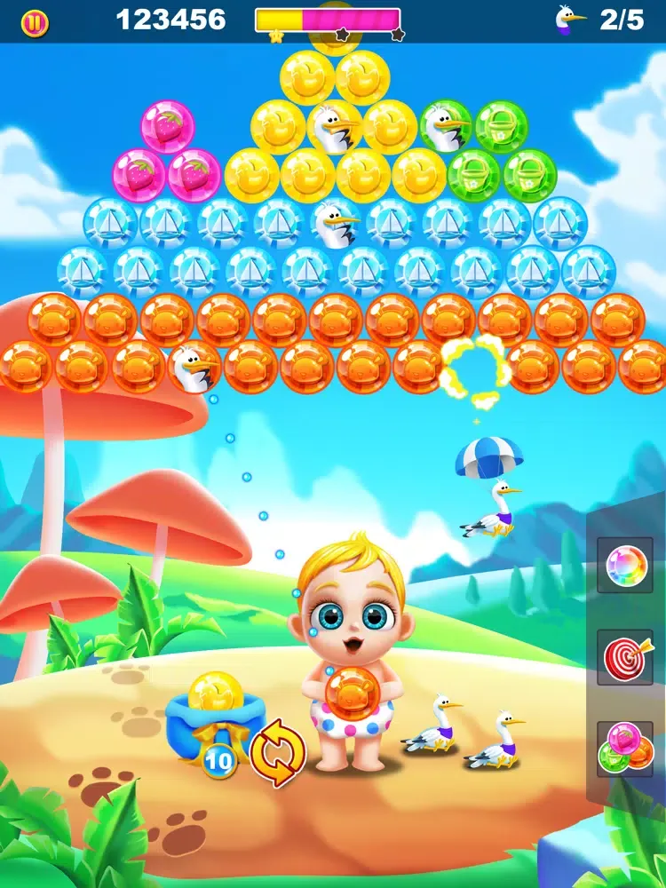 ภาพหน้าจอของ Baby's Bubble Shooter iPad 