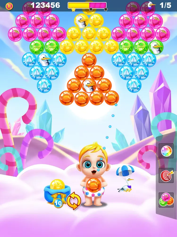 ภาพหน้าจอของ Baby's Bubble Shooter iPad 