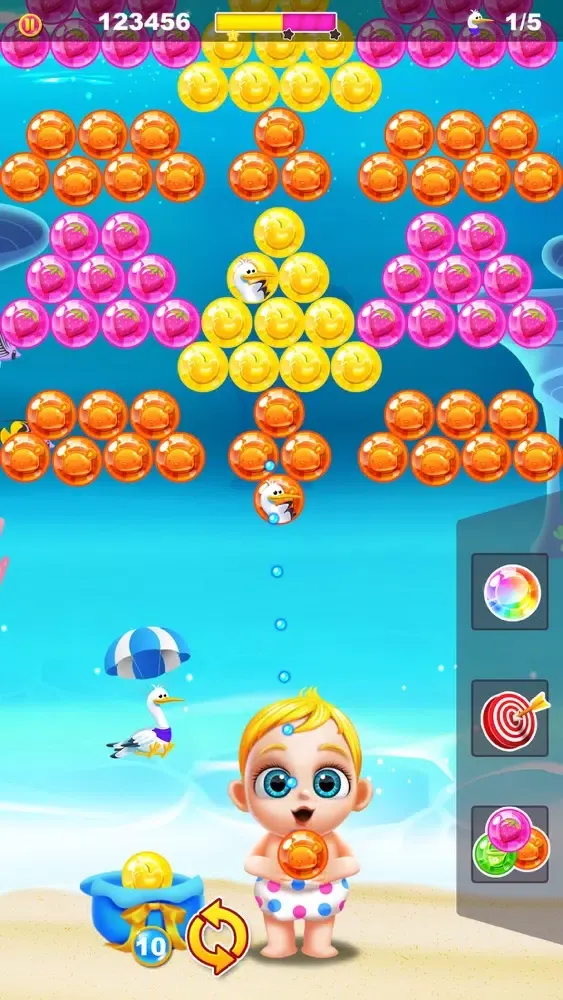 ภาพหน้าจอของ Baby's Bubble Shooter