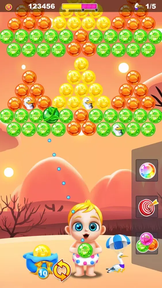 ภาพหน้าจอของ Baby's Bubble Shooter