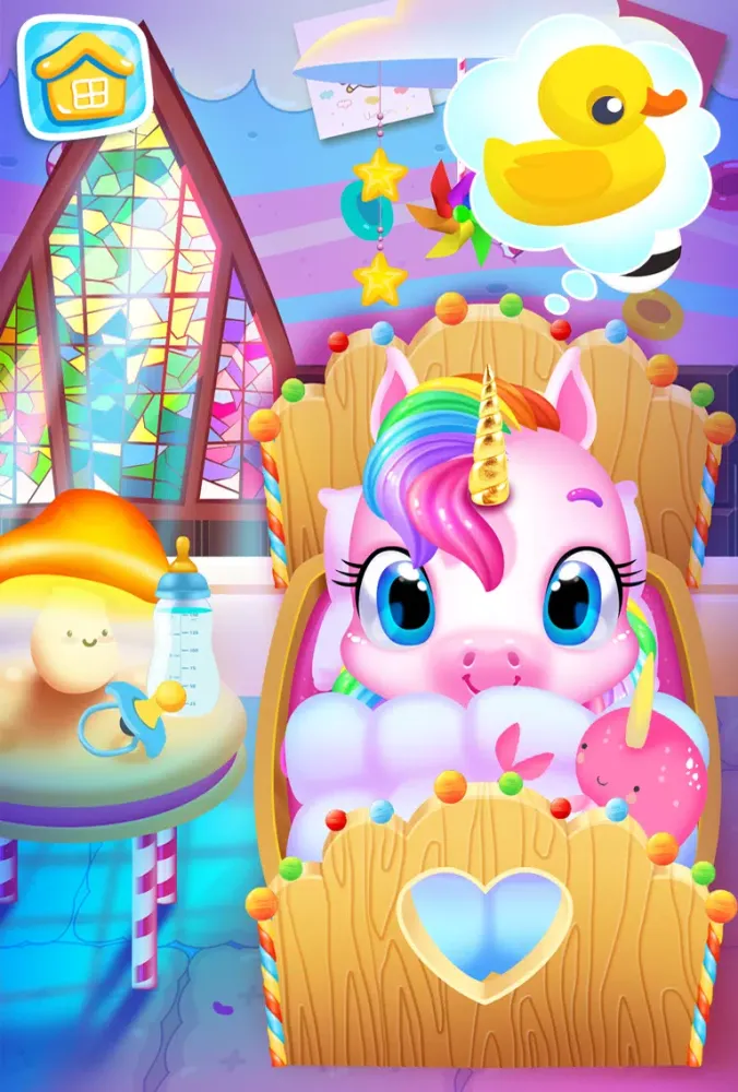 Tangkapan layar My Baby Unicorn - Pet Care Sim