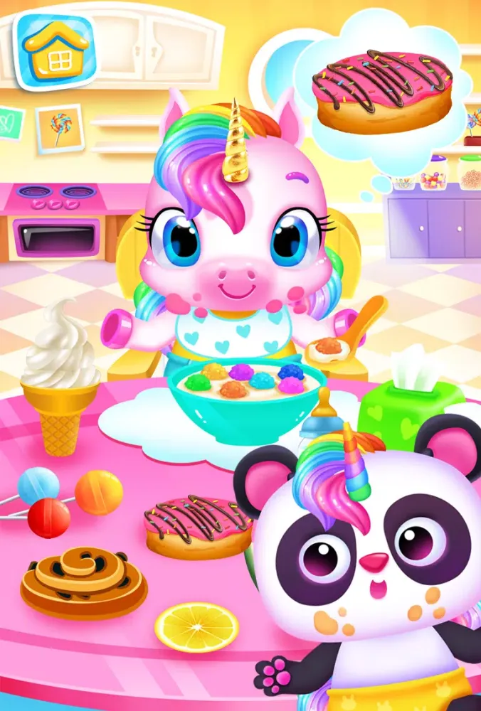 Tangkapan layar My Baby Unicorn - Pet Care Sim