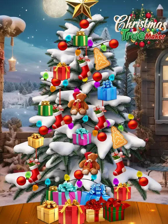 Tangkapan skrin Christmas Tree Maker Morning iPad 