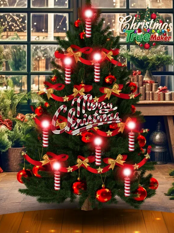 Tangkapan skrin Christmas Tree Maker Morning iPad 