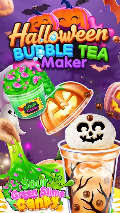 Tangkapan skrin Halloween Bubble Tea Maker